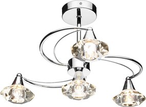 Dar Lighting LUTHER LUT0450 Plafonlámpa 4x40W/G9