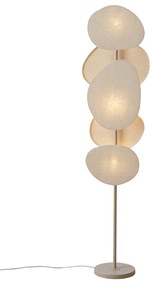 Japandi állólámpa bézs 3-lámpás - Organica