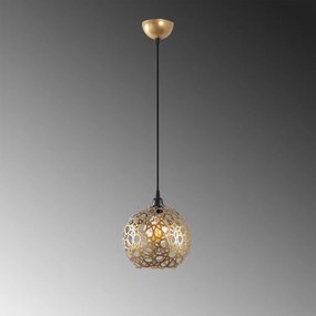 Selcuklu MR-785-1 arany fém függőlámpa, Ø25 cm