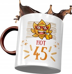 Bordó Bögre Születésnapra 45 45-es 45-ös Ajándék Nyomtatott Fotóval