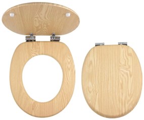 FERRO - SoftClose WC-ülőke MDF/dekor kőris