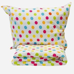Rainbow krepp lapok TiaHome - 1x Párna 90x70cm, 1x Paplan 140x200cm