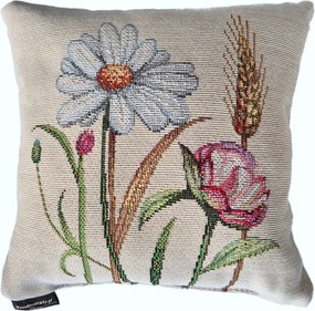 20x20 cm Kis gobelin párna Nagy Választékban mezei virágok mintákkal