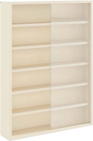 vidaXL Fali Kiállító Doboz polcokkal Bézs 40 x 8,5 x 54 cm Furnér