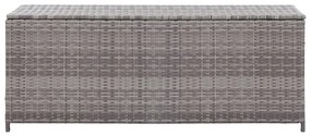 vidaXL szürke polyrattan kerti tárolóláda 120 x 50 x 60 cm