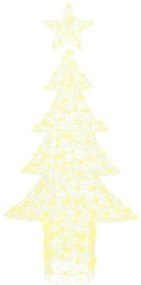 Karácsonyfa 240 LED-del Meleg fehér 180 cm Akril