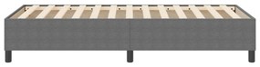 Boxspring Ágy Világosszürke 90x200 cm Bordás Szövet
