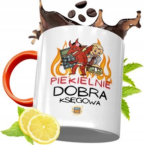 Narancssárga Bögre Könyvelőnek Ajándék fényképes nyomattal