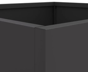 vidaXL fekete acél növénytartó 32 x 30 x 29 cm