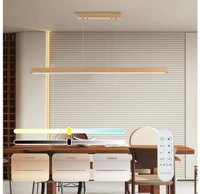 Brilagi - LED dimmelhető csillár kábelen OAK SMART LED/30W/230V Wi-Fi Tuya tölgy+távirányító