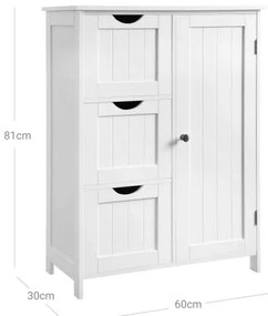 ZARA fehér szekrény