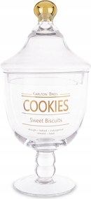 Üveg dekoratív tartály bonbon édesség mézeskalács