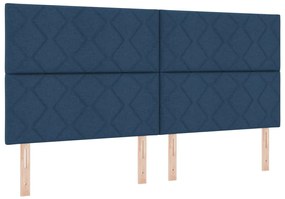 Gyémánt Mintás Kék 200 cm Szövet Fejtámla