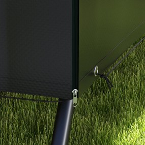 Outsunny Kertihinta Védő Fedele Esőálló Ponyva 2.15L x 1.55W x 1.5H m PE Fekete | Aosom