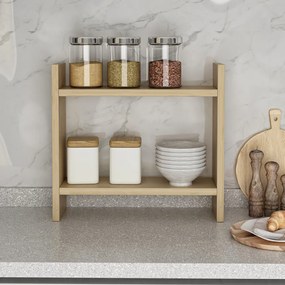 Konyhai fűszertartó polc, tölgy, 34x30x10 cm