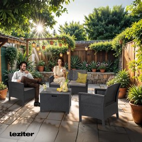 Venus Balcony kerti bútor garnitúra grafit