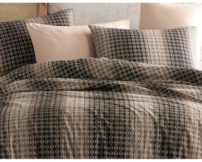 BedTex Pamut ágynemét Oberon barna, 220 x 200 cm,2 db 70 x 90 cm
