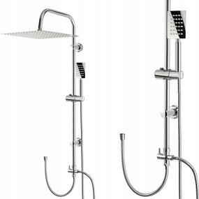 Zuhanyoszlop Zuhany Csaptelep Nélkül Esőztetővel 30CM