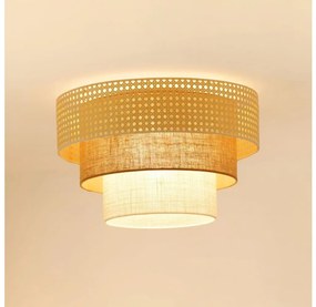 Brilagi Brilagi-Mennyezeti lámpa CEDAR LUNETA 1xE27/15W/230V átm. 45 bézs/barna/krémes BG1133