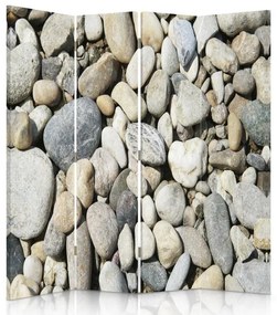 Gario Paraván Kövek a tengerparton Méret: 145 x 170 cm, Kivitelezés: Klasszikus paraván