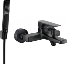 Mexen Lynx R72 fürdőkád csaptelep zuhanykészlettel, fekete - 74593R72-70
