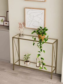 Florya fém komód, arany, 80 cm