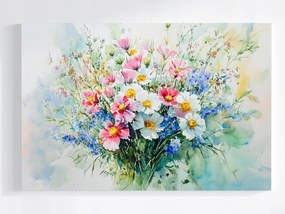 Vászonkép Canvas Mezei Virágok Csokor Kötés Természet 60x40