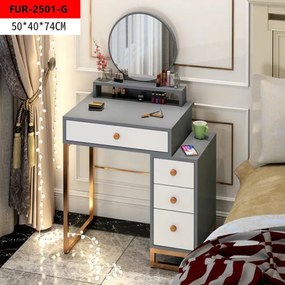 Fésülködőasztal sminkasztal 75 x 40 x 80 cm BC HT08-2