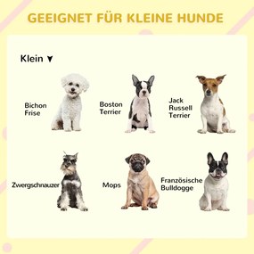PawHut Tömörfa kutyaház, időjárásálló, aszfalttető, szürke-fehér