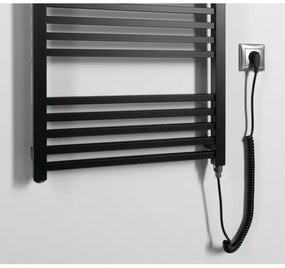 Sapho - METRO-E elektromos törölközőszárító 500W/230V 50x134 cm matt fekete