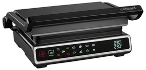 Concept ge3550 - Kontaktgrill 2000W/230V mit Temperatursensor, schwarz