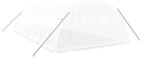 fehér acélvázas melegház 32 m² 8 x 4 x 2 m