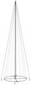 kúp alakú karácsonyfa 1134 színes LED-del 230 x 800 cm
