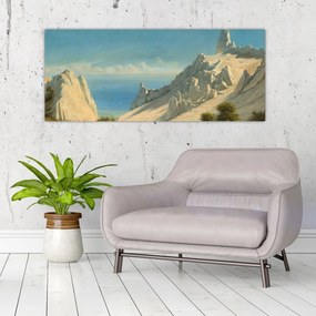 Kép - Georg Emil Libert, View of Sommerspiret, the Cliffs of Møn, reprodukciók (120x50 cm)