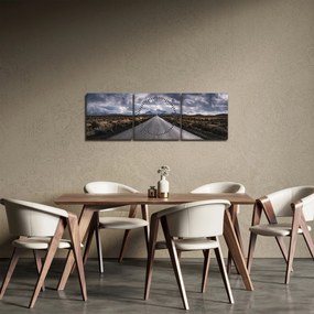 Az út képe a sivatagban (órával) (90x30 cm)