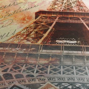 Kép - Eiffel-torony vintage stílusban (90x60 cm)