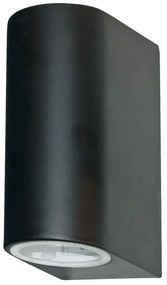 Searchlight - Kültéri fali lámpa  LEDO 2xGU10/6W/230V IP44 fekete