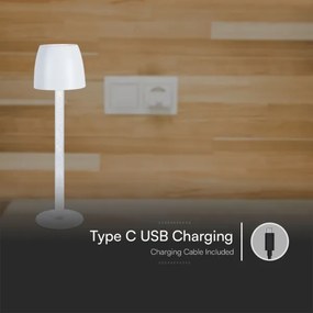 LED Dimmelhető újratölthető asztali lámpa  LED/3W/5V 3000K fekete