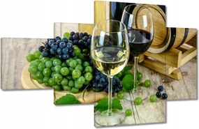 Vászonkép 130x80 Fehér szőlőbor