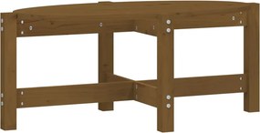 vidaXL mézbarna tömör fenyőfa dohányzóasztal 87 x 48 x 35 cm