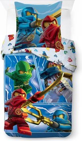 Lego Ninjago Warriors gyerek, ovis ágyneműhuzat 100×135 cm, 40×60 cm