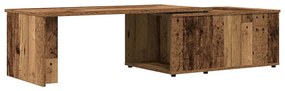 dohányzóasztal Régi fa 150x50x35 cm Gépelt fa