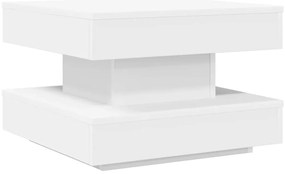 fehér dohányzóasztal 360 fokban forgatható 50x50x34,5 cm