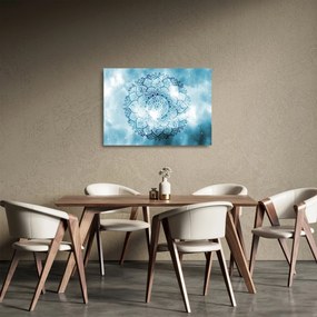 Kép - mennyei mandala (üvegen) (70x50 cm)