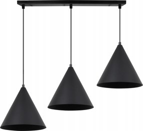 Mennyezeti Lámpa Függő Csillár Loft Fekete Kúp Díszléc Konyhába Nappaliba