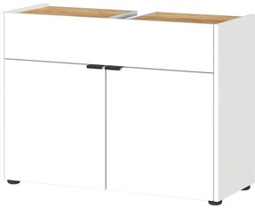 Fehér mosdó alatti szekrény 80x60 cm Forano – Germania