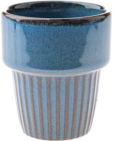 4 db Rustik kerámia bögre szett 100 ml, kék