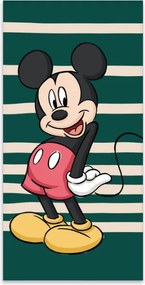 Disney Mickey Green fürdőlepedő, strand törölköző 60x120cm