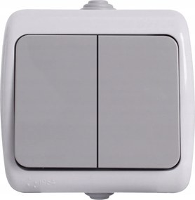 Dupla falra szerelhető kapcsoló, IP54