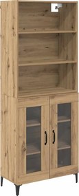 vidaXL Magasfiú Artisan tölgy 69,5 x 34 x 180 cm Faanyag